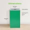 Alpine Industries Square Recycling Gin, 29 Gallons, Green Can, Mixed Opening Lid ALP4450-KIT-GRN-M - alternate 3